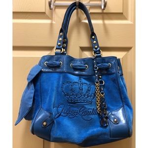 JUICY COUTURE Royal Blue Shoulder Bag